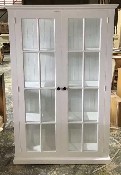 White French library unit